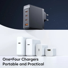 Bộ Sạc Nhanh Mcdodo 100W 3Type-C + USB GaN | Sạc Laptop, Điện Thoại, Kèm Dây Sạc Type-C Dài 2m