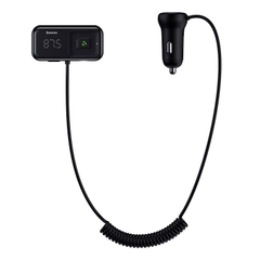 Bộ Tẩu Sạc Bluetooth Baseus S-16 | Màn Hình Rời An Toàn, Hỗ Trợ AUX/Thẻ Nhớ