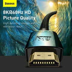 Cáp HDMI 2.1 Baseus High Definition 8K@60Hz | Băng Thông 48Gbps, Hợp Kim Cao Cấp, Hỗ Trợ HDR