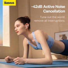 Tai Nghe Bluetooth Baseus AirNora 2 | Hộp Vải Nhung Kèm Gương, Chống Ồn ANC
