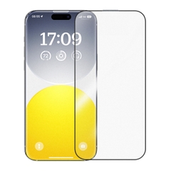Cường Lực Baseus Crystalline Chống Vân Tay cho iP15 | Chống Chói, Kèm Khung Tự Dán