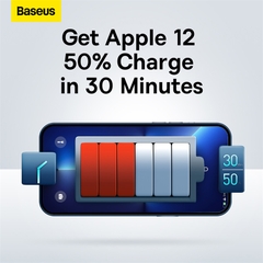 Củ Sạc Baseus Compact 30W Đa Năng 3 Cổng | 2 USB + 1 Type-C, Sạc Cùng Lúc 3 Thiết Bị