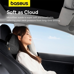 Gối Tựa Đầu Ô Tô Baseus ComfortRide | 2 Mặt Da & Vải Lộn Dùng Quanh Năm