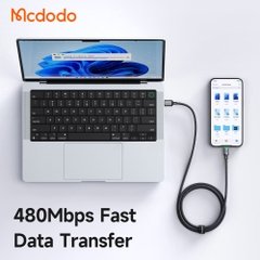 Cáp Sạc Mcdodo Cab Luma 3A USB to Type-C | Có Đèn LED Báo Sạc