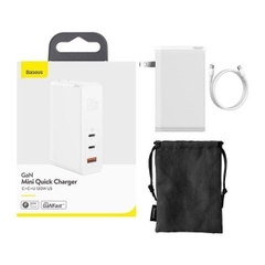 Củ Sạc Baseus GaN2 Pro 120W 2Type-C + USB | 3 Cổng Sạc Tiện Lợi, Kèm Cáp 100W