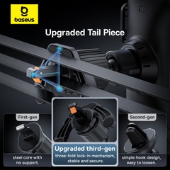 Giá Đỡ Điện Thoại Ô Tô Baseus Wisdom Auto Alignment 15W | Sạc Không Dây Thông Minh, Kẹp Tự Động