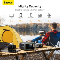 Trạm Sạc Di Động Baseus 140W 48000mAh | Sạc Nhanh PD3.1, Siêu Gọn (AC 110V)