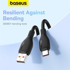 Cáp Sạc Nhanh Baseus Pudding 100W USB to Type-C | Chất Liệu Mềm Mịn, Siêu Bền