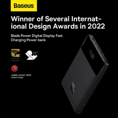 Sạc Dự Phòng OS-Baseus Blade High Power Digital Display Quick Charge Power Bank 20000mAh 100W (Kèm cáp C to C 100W, 1m, Đen)