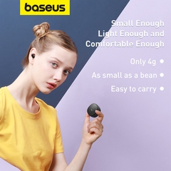 Tai Nghe Bluetooth Baseus Bowie WM01 | Thiết Kế Mini Nhỏ Gọn, Cảm Ứng, Nhiều Màu, Chính Hãng
