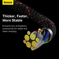 Cáp Sạc Baseus MVP 2 Type-C to Type-C 100W | Đầu Gập 90 Độ Chơi Game, Sạc Nhanh Laptop & Điện Thoại