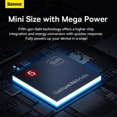 Cốc sạc nhanh 40W Baseus PowerCombo Digital PowerStrip 6IN1 ( 3 AC + 2 Type C +USB )