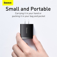 Củ Sạc Baseus Compact 30W Đa Năng 3 Cổng | 2 USB + 1 Type-C, Sạc Cùng Lúc 3 Thiết Bị