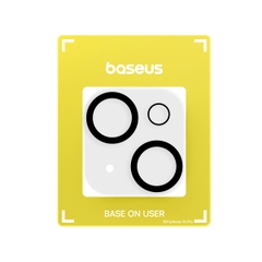 Cường Lực Bảo Vệ Camera Baseus Crystal Series HD Full-Frame Lens Protector for iP 15 (Bộ 2 cái)
