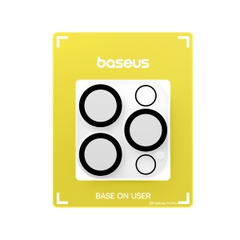 Cường Lực Bảo Vệ Camera Baseus Crystal Series HD Full-Frame Lens Protector for iP 15 (Bộ 2 cái)