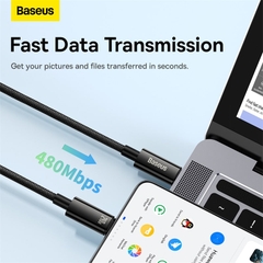 Cáp Sạc Baseus Tungsten Gold 240W Type-C | Chuẩn PD 3.1, Chip E-Marker, Siêu Bền