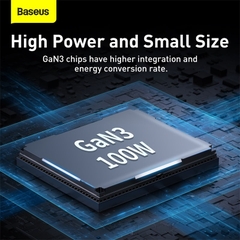 Bộ Sạc Baseus GaN3 Pro 100W Để Bàn | 4 Cổng (2C+2U) Sạc Nhanh Laptop & Điện Thoại