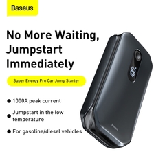 Kích Bình Ô Tô Baseus Super Energy Pro 1000A 12000mAh | Dùng Cho Máy Xăng & Dầu, Cứu Hộ Khẩn Cấp