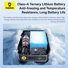 Thiết Bị Cứu Hộ Ô Tô Baseus Super Energy 4 trong 1 | Kích Bình, Bơm Lốp, Sạc Dự Phòng & Đèn Pin