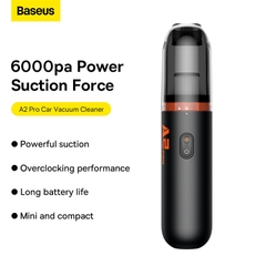 Máy Hút Bụi Cầm Tay Baseus A2 Pro 6000Pa | Nhỏ Gọn Cho Ô Tô & Nhà Cửa, Pin Bền Bỉ