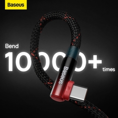 Cáp Sạc Baseus MVP 2 Type-C to Type-C 100W | Đầu Gập 90 Độ Chơi Game, Sạc Nhanh Laptop & Điện Thoại
