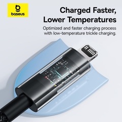 Cáp Sạc Baseus Gem 20W Type-C to Ln | Sạc Nhanh PD, Bền Bỉ, Chính Hãng