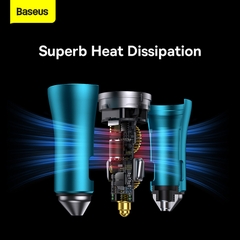 Tẩu Sạc Baseus Golden Contactor Pro 40W 2 Cổng Type-C | Sạc Nhanh 2 Thiết Bị, Công Nghệ BPS, Đèn LED