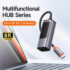 Hub Mcdodo 2 trong 1 Siêu Nhỏ Gọn | Xuất Hình HDMI 8K & Sạc Nhanh Laptop, Điện Thoại 100W