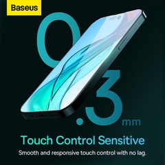 Bộ 2 Kính Cường Lực Baseus Crystal Cho iP13/14 | Trong Suốt 8K, Chống Va Đập, 0.3mm, Siêu Bền