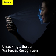 Bộ 2 Kính Cường Lực Baseus Trong Suốt Không Viền Đen Cho iP13 Series Kèm Khung Dán