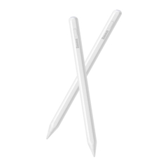 Bút Cảm Ứng Sạc  2 Chế Độ Baseus Smooth Writing 2 Series Dual Charging Stylus, White (Active Version Wireless/Cabled Charging, with Simple Series Data Cable White and active pen tip)