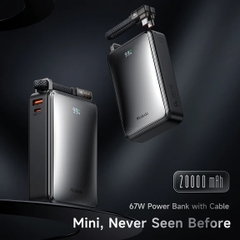 Pin Sạc Dự Phòng Mcdodo 67W 20000mAh 2C1U Mini Power Bank with USB-C Cable