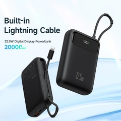 Pin Dự Phòng Mcdodo 22.5W PD+QC 20000mAh Power Bank Built-in Lightning Cable with Digital Display