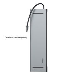 Hub Chuyển Đổi Baseus Enjoyment 10 in 1 | Mở Rộng 10 Cổng & Kê Tản Nhiệt Laptop, HDMI 4K VGA