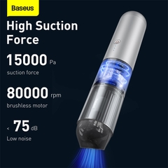 Máy hút bụi pin sạc cầm tay Baseus A3 Car Vacuum Cleaner (15000pa, 135W, Vacuum Portable Cleaner)