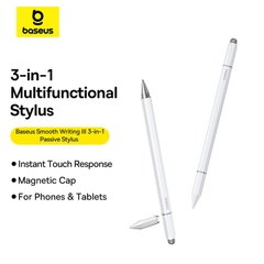 Bút Cảm Ứng Baseus Smooth Writing 3 | 3 trong 1 Đa Năng, Dùng Cho Mọi Màn Hình Cảm Ứng