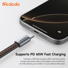 Đầu Chuyển Mcdodo 2 trong 1 Type-C | Vừa Sạc Nhanh PD 60W Vừa Nghe Nhạc