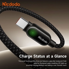 Cáp Sạc Mcdodo LightSync 6A USB to Type-C | Có Đèn LED Ambient Độc Đáo