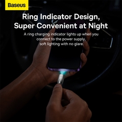 Cáp Sạc Nhanh Baseus Glimmer PD 20W Type-C to Ln | Có Đèn LED Báo Sạc Tiện Lợi