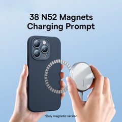 Combo Ốp Lưng Baseus Silicon Lỏng Cho iP14 | Mềm Mịn Chống Bẩn & Kèm Dán Cường Lực