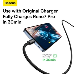 Cáp Sạc Baseus Superior 6.5A 65W USB sang Type-C | Hỗ Trợ Chuẩn Sạc SUPERVOOC