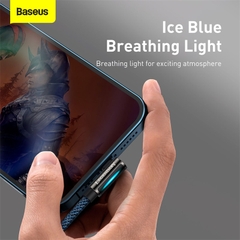 Cáp Sạc Góc Vuông Baseus 2.4A USB to Ln | Chơi Game Không Vướng Tay, Đèn Báo LED
