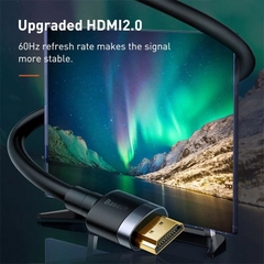 Cáp HDMI 2.0 Baseus High Definition | Hỗ Trợ 4K 60Hz, Vỏ Bọc Graphene Chống Nhiễu