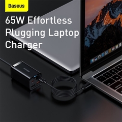 Bộ Sạc Nhanh Để Bàn Baseus GaN3 Pro 65W | 4 Cổng Type-C USB Nối Dài Sạc Laptop Điện Thoại