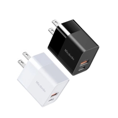 Củ Sạc Mcdodo PD 20W 2 Cổng USB & Type-C | Sạc Nhanh Cùng Lúc 2 Thiết Bị Gọn Nhẹ