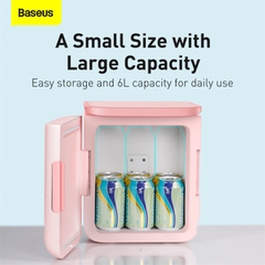Tủ Lạnh Mini Baseus Igloo 6L | 2 Chế Độ Nóng & Lạnh, Giữ Lạnh Mỹ Phẩm, Giữ Ấm Đồ Ăn