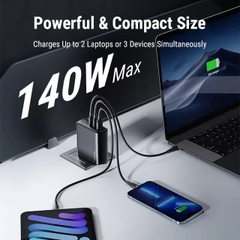 Cốc Sạc Nhanh Voltme Revo 140 PD 3.1GaN Charger (2 Type-C + USB)