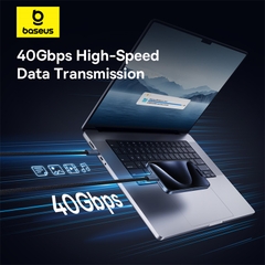 Cáp Sạc Baseus Flash 2 USB4 240W Type-C to Type-C | 40Gbps, Xuất Hình 8K, Sạc Nhanh Laptop