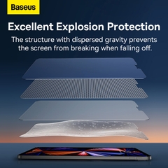 Kính Cường Lực Baseus Full Kính Cho Pad | Bộ 2 Kính Siêu Trong HD, Kèm Khung Dán Tiện Lợi