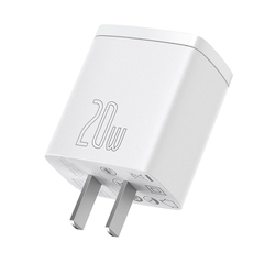 Cốc Sạc Nhanh Baseus Compact 20W | 2 Cổng USB & Type-C, Sạc Cùng Lúc 2 Thiết Bị